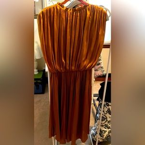 Silky flowing rust colored dress by Current Air